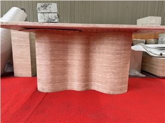 Italy Travertine Rectangular Dinning Table