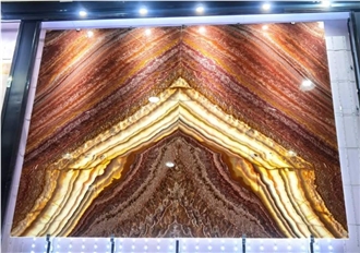 Ruby Red Onyx Slabs