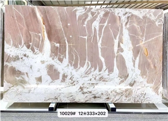 Splendido Pink Quartzite Slabs For Flooring Wall Decor