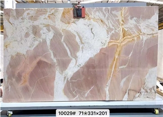 Splendido Pink Quartzite Slabs For Flooring Wall Decor