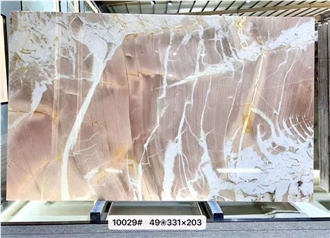 Splendido Pink Quartzite Slabs For Flooring Wall Decor
