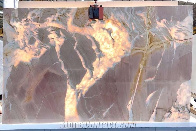 Splendido Pink Quartzite Slabs For Flooring Wall Decor
