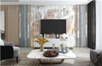 Splendido Pink Quartzite Slabs For Flooring Wall Decor