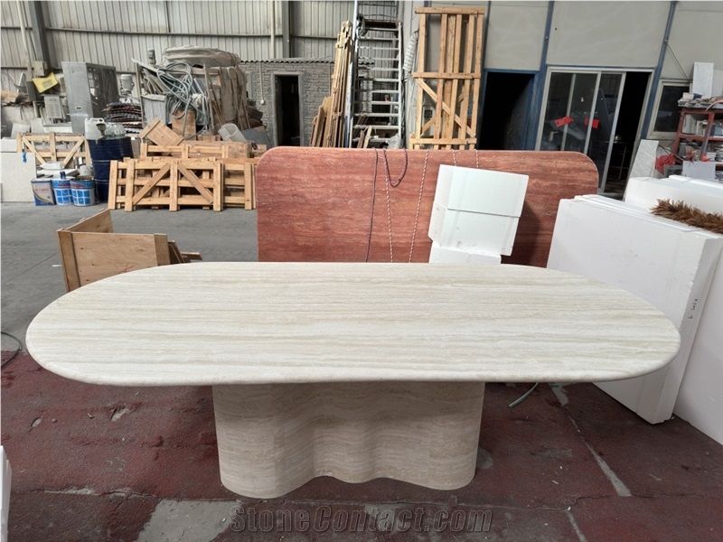 Travertine Dinning Table