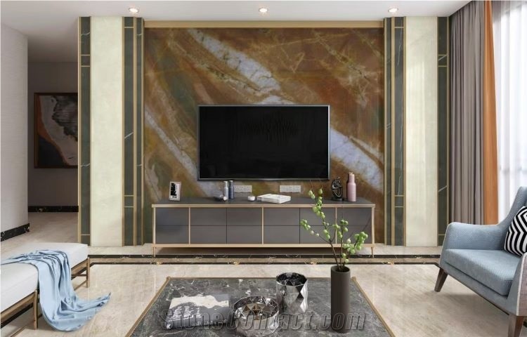 Volupia Red Maestro Quartzite Slab  Wall Tiles