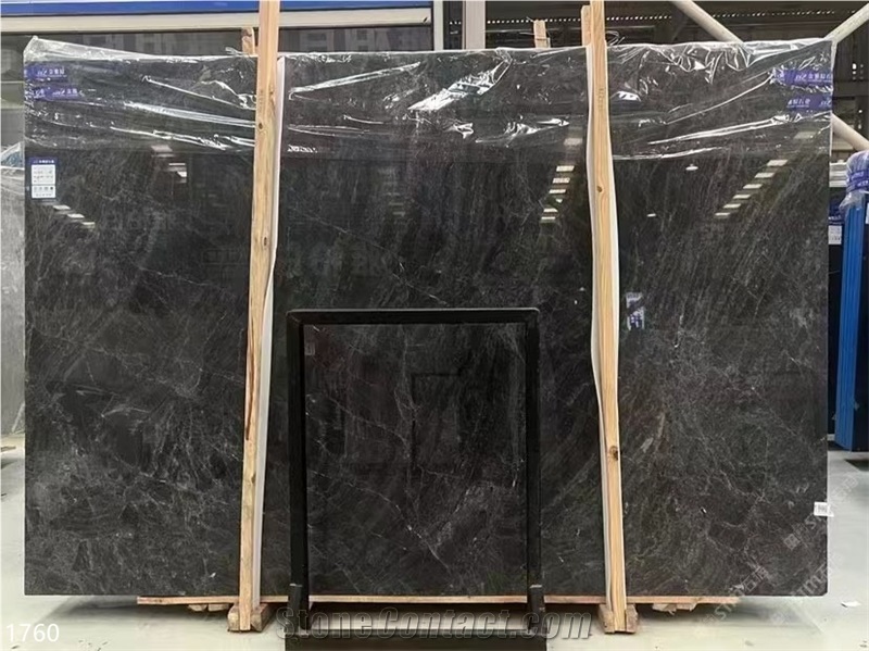 Black Secret Marble Slabs Nuxis Tamara Dark Grey