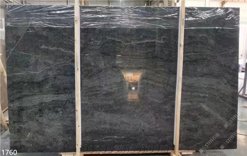 Black Secret Marble Slabs Nuxis Tamara Dark Grey