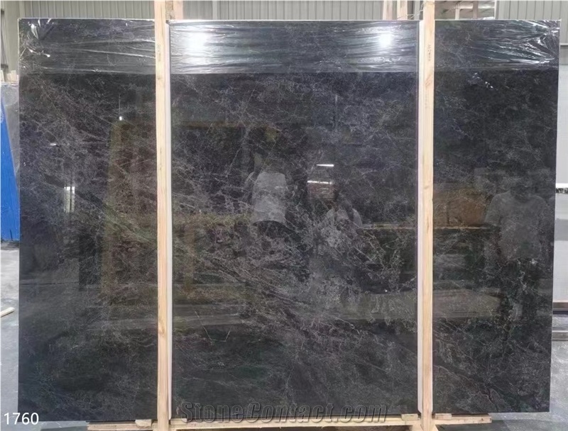 Black Secret Marble Slabs Nuxis Tamara Dark Grey