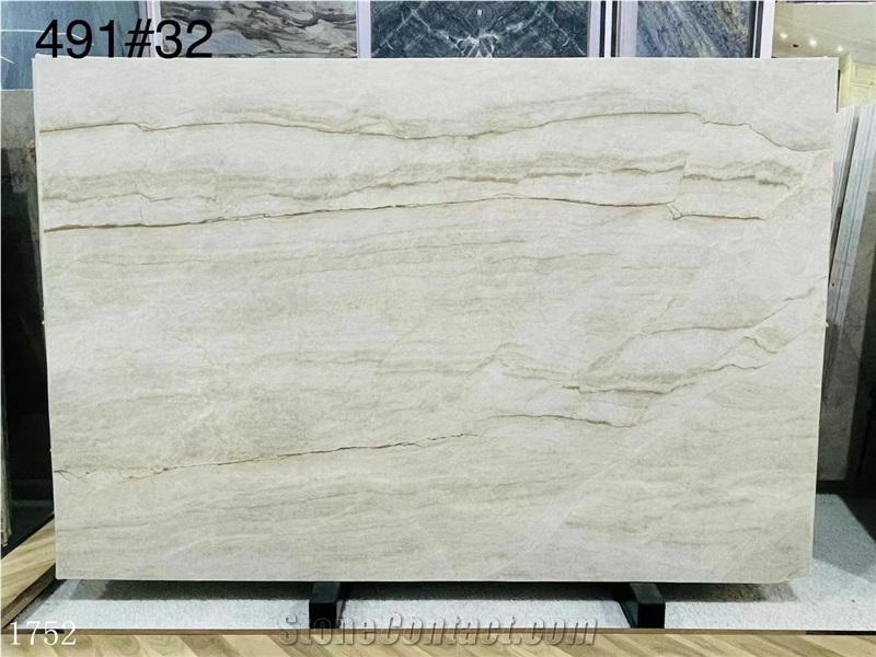 Delicatus Mint Slabs Taj Mahal Beige Stone Wall Decoration