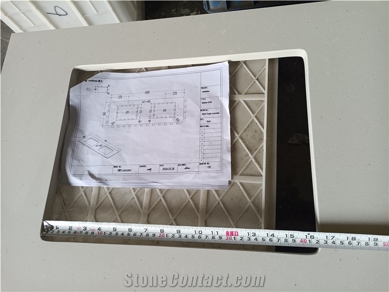 4043 Fresh Concrete Artificial Stone Bath Countertop