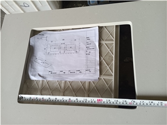 4043 Fresh Concrete Artificial Stone Bath Countertop
