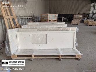 4044 Bianco Carrara Artificial Stone Countertop