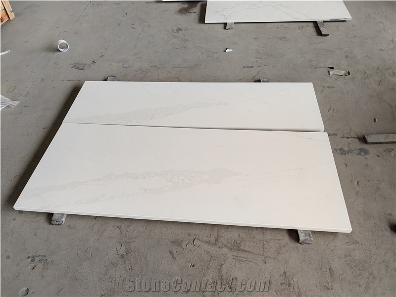 5001 Calacatta Ethereal Quartz Kitchen Countertop