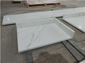 5012 Mvjay White Quartz Kitchen Bar Tops