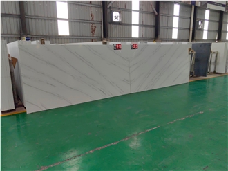 5018 Ariston White Artificial Stone Quartz Slabs