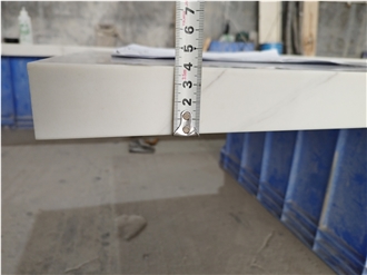 5018 Ariston White Artificial Stone Quartz Slabs
