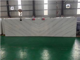 5018 Ariston White Artificial Stone Quartz Slabs
