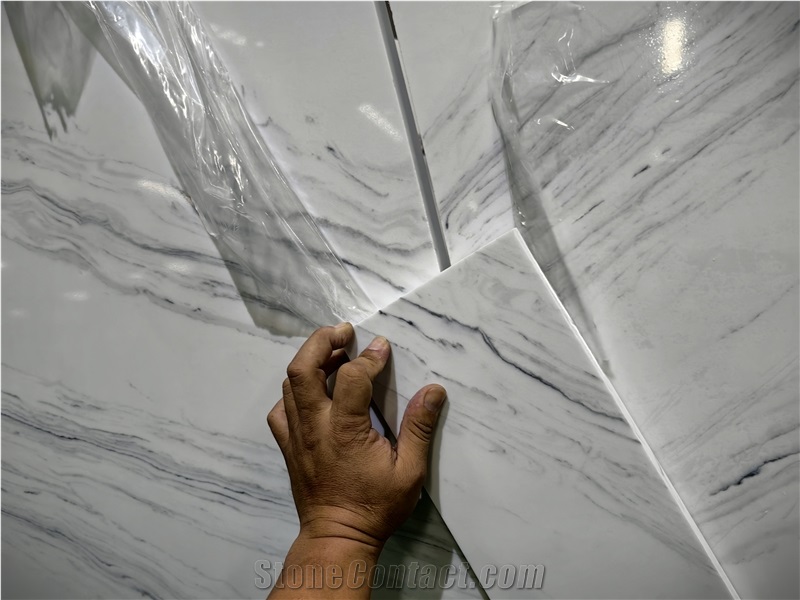 5018 Ariston White Artificial Stone Quartz Slabs