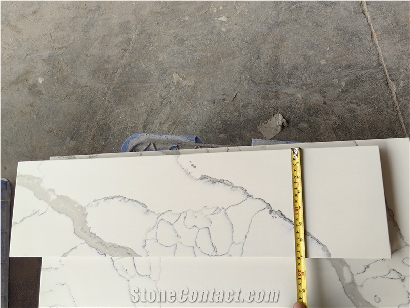 5042 Laza White Artificial Quartz Kitchen Countertops