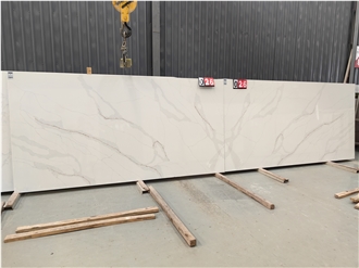 5052 Calacatta Leon Engineered Quartz Slab Quartz Tiles