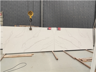 5052 Calacatta Leon Engineered Quartz Slab Quartz Tiles