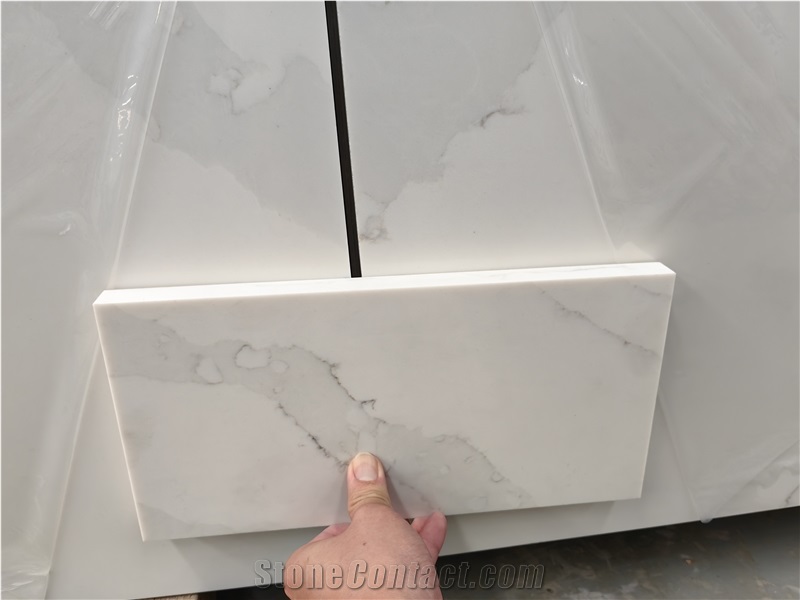 5052 Calacatta Leon Engineered Quartz Slab Quartz Tiles
