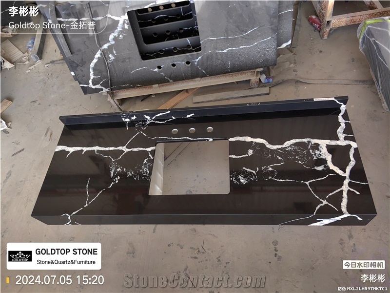 5090 Calacatta Nero Bathroom Countertop