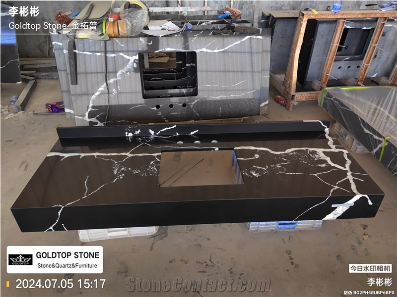 5090 Calacatta Nero Bathroom Countertop