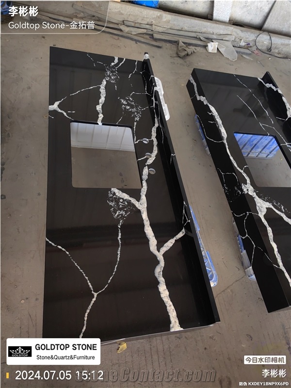 5090 Calacatta Nero Bathroom Countertop