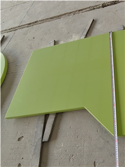 Apple Green Quartz Kitchen Countertop