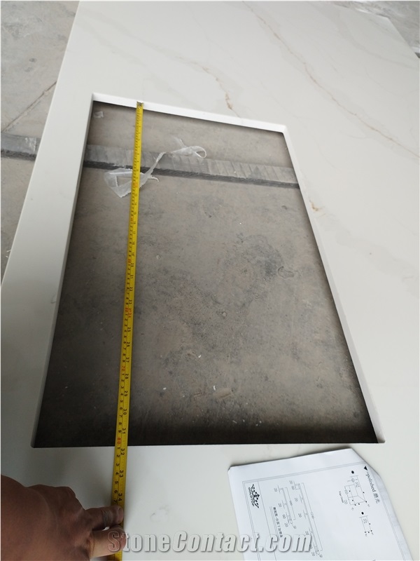 Calacatta Leon Quartz Kitchen Tops