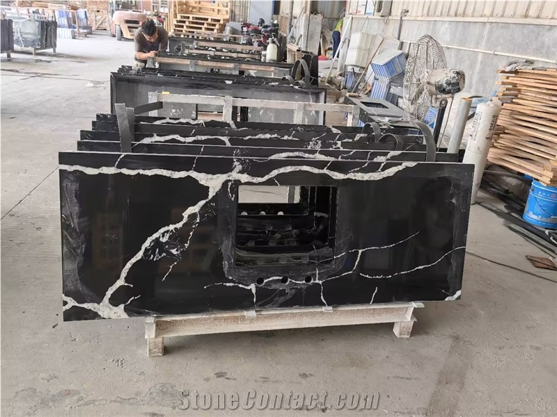 Calacatta Nero Artificial Stone Countertop
