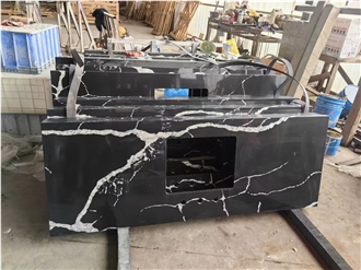 Calacatta Nero Artificial Stone Countertop