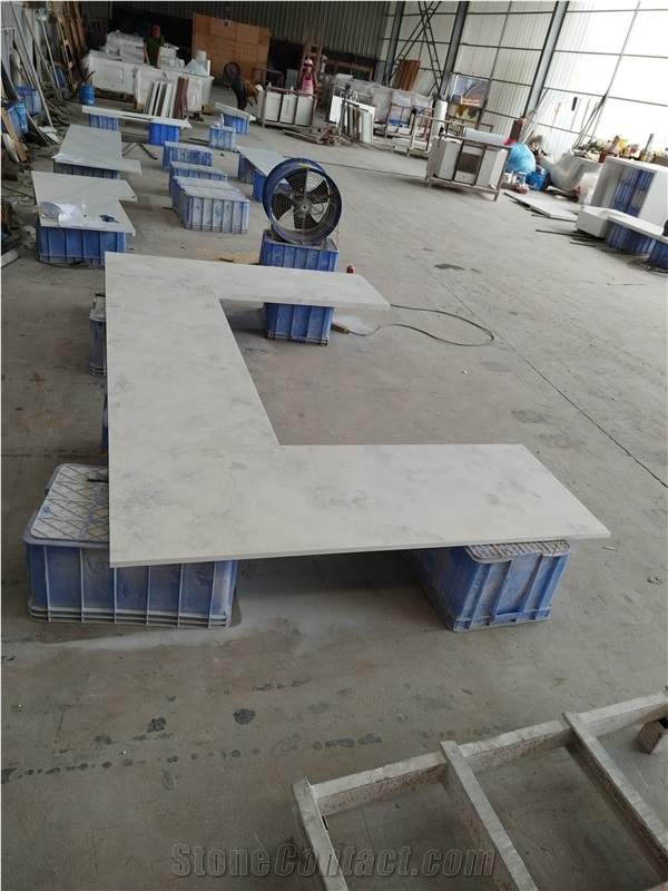 Concrete Bloom Quartz Kitchen Tops