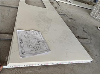 GOLDTOP 5046 Nuvo Quartz Prefab Kitchen Countertop