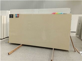 Sparkle Beige Quartz Artificial Stone Slabs