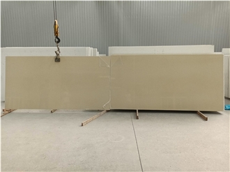 Sparkle Beige Quartz Artificial Stone Slabs