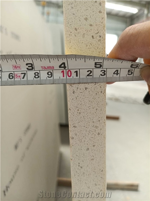 Sparkle Beige Quartz Artificial Stone Slabs
