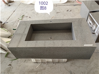 Sparkle Grey Quartz Artificial Stone Countertop