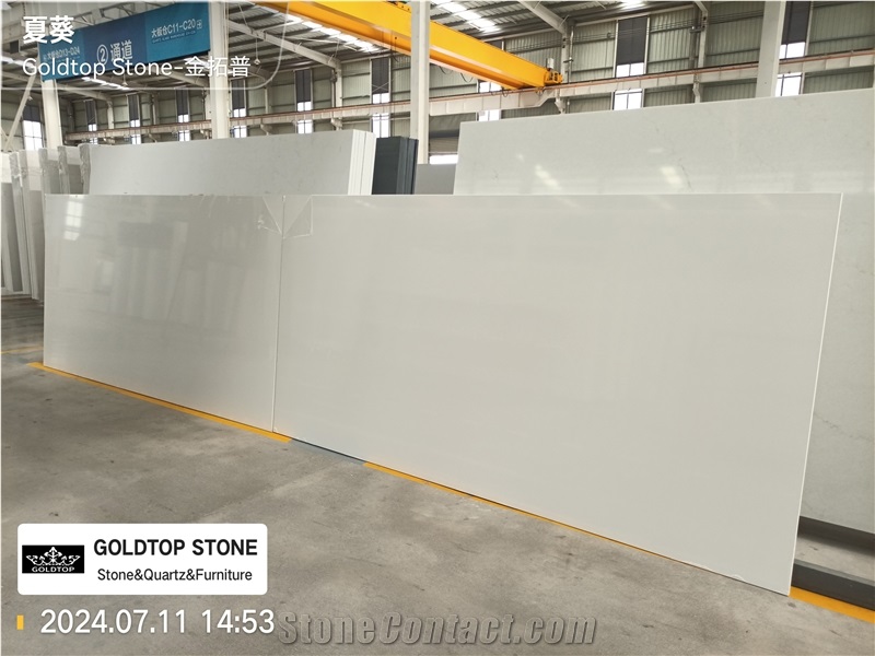 Super White Quartz Artificial Stone Slabs