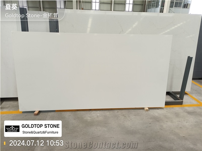 Super White Quartz Artificial Stone Slabs