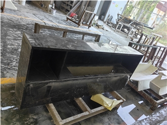 GOLDTOP Good Quality Polished Wyndham Grey Marble Commercial Counters