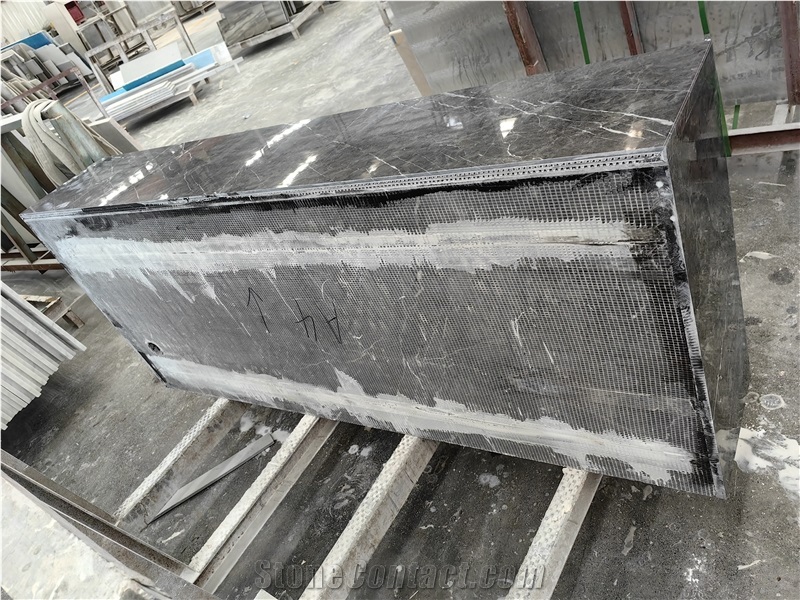 GOLDTOP Good Quality Polished Wyndham Grey Marble Commercial Counters