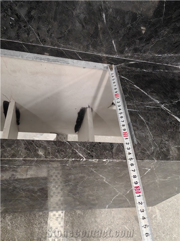 GOLDTOP Good Quality Polished Wyndham Grey Marble Commercial Counters