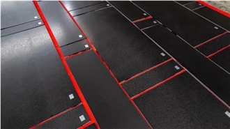 Honed/Leathered/Polished Custom Oulainen Black Granite Tiles