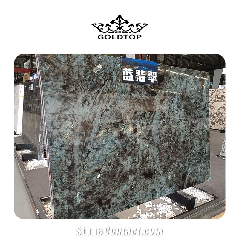 Luxury Blue Labradorite Granite Slabs For Hotel