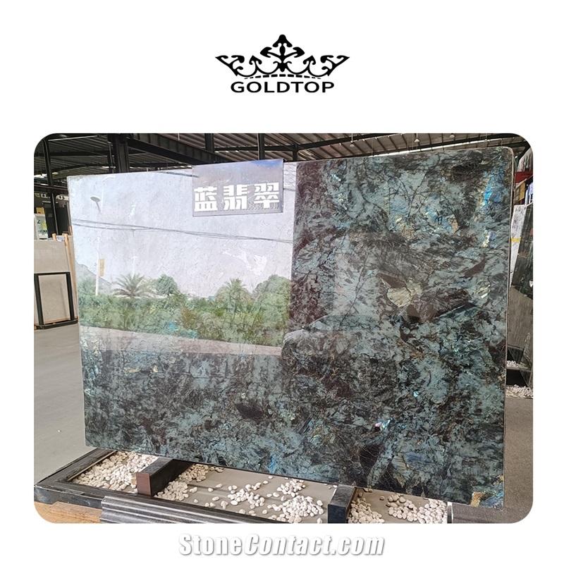 Luxury Blue Labradorite Granite Slabs For Hotel