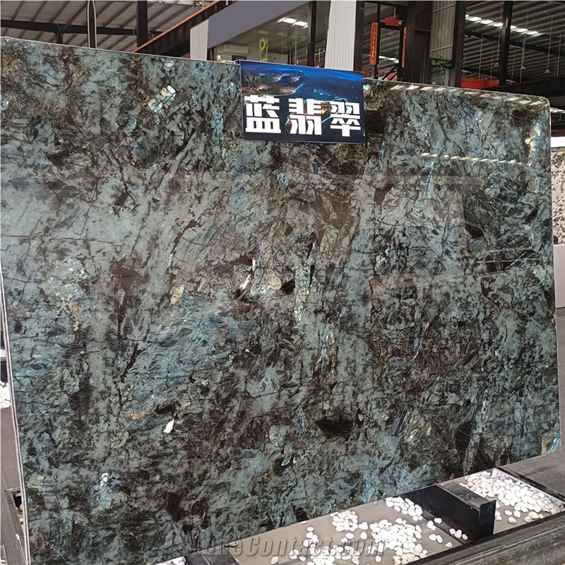Luxury Blue Labradorite Granite Slabs For Hotel