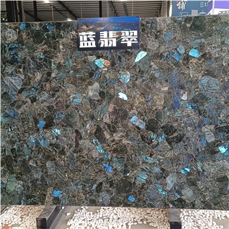 Luxury Blue Labradorite Granite Slabs For Hotel