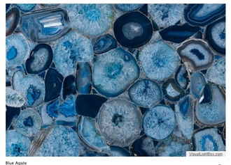 Blue Agate Semi-Precious Gemstone Slabs